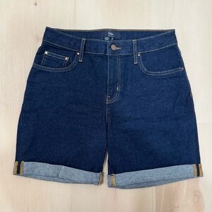 Boden Denim Jean Shorts 6" Inseam Women's 6 Dark Wash Cuffed